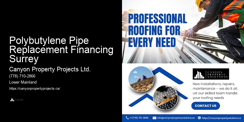 Polybutylene Pipe Replacement Financing Surrey Polybutylene Pipe Replacement Experts