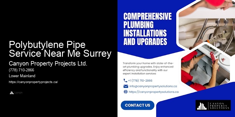 Polybutylene Pipe Replacement for Large Properties Polybutylene Pipe Service Near Me Surrey