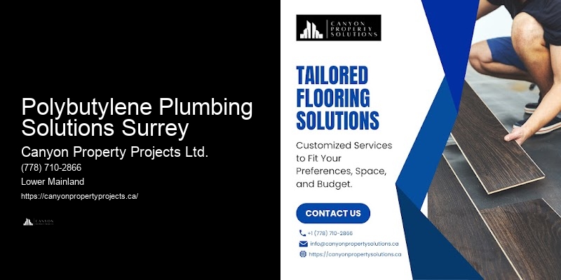 Residential Polybutylene Pipe Replacement Polybutylene Plumbing Solutions Surrey