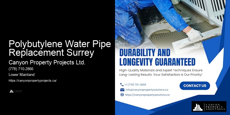 Best Practices in Polybutylene Replacement Polybutylene Water Pipe Replacement Surrey