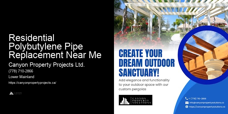 Polybutylene Pipe Inspection Services Residential Polybutylene Pipe Replacement Near Me
