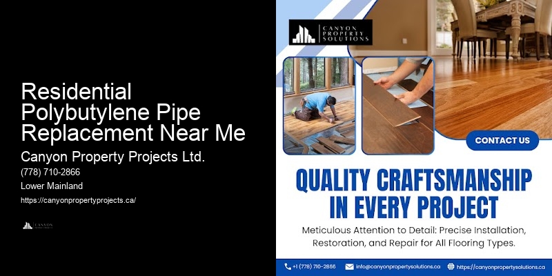Polybutylene Plumbing Troubleshooting Residential Polybutylene Pipe Replacement Near Me