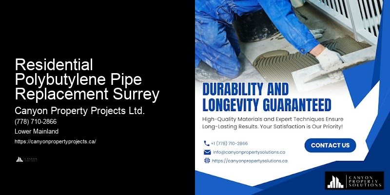 Polybutylene Pipe Retrofitting Residential Polybutylene Pipe Replacement Surrey