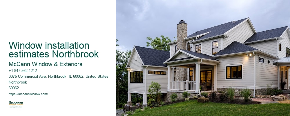 Window installation estimates Northbrook