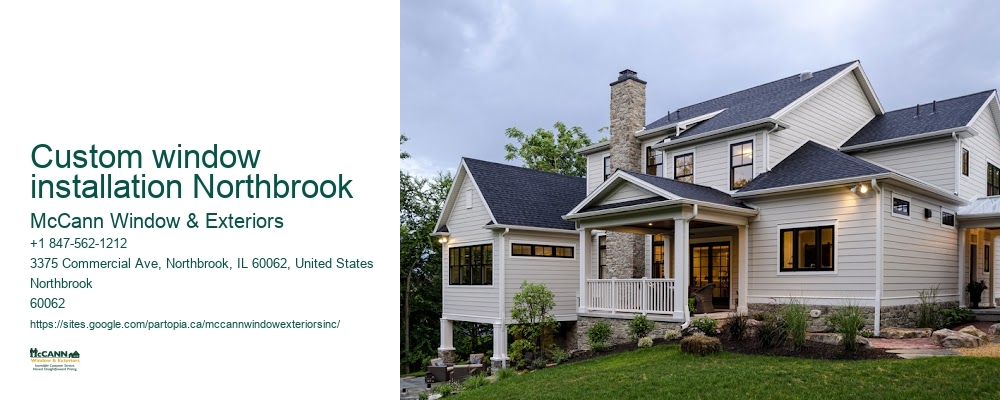 Custom window installation Northbrook