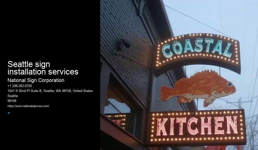 Affordable Led Signs Seattle sign installation services