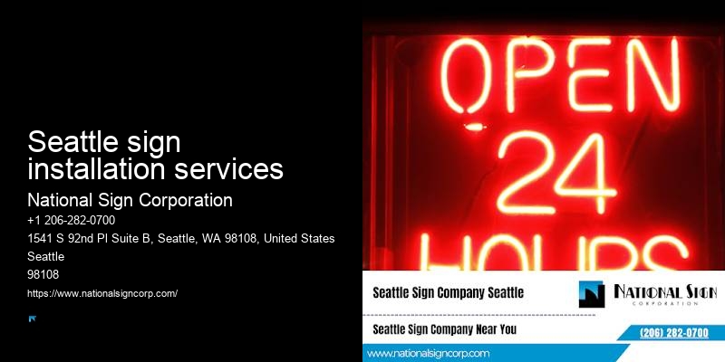 Durable Directional Signage Seattle sign installation services