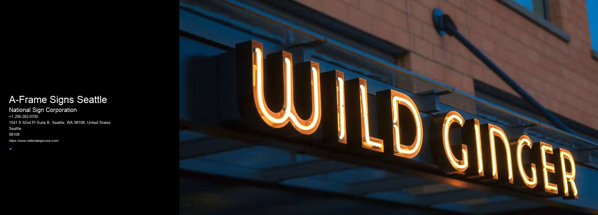 Commercial Monument Signs A-Frame Signs Seattle