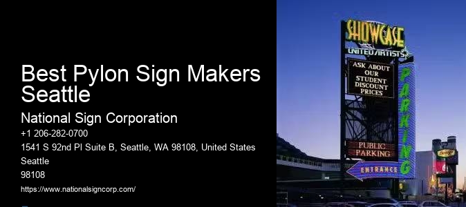 Illuminated Monument Signs Best Pylon Sign Makers Seattle