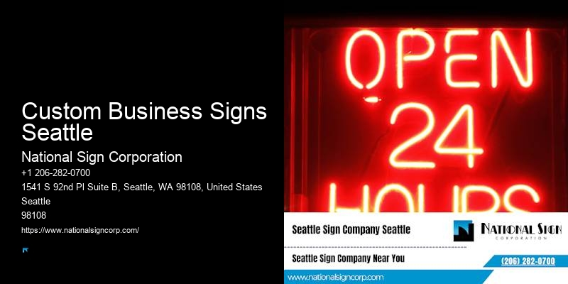 Banners Custom Business Signs Seattle