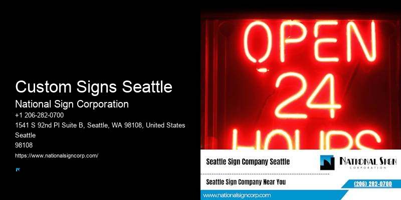 Bright RGB Signs Custom Signs Seattle