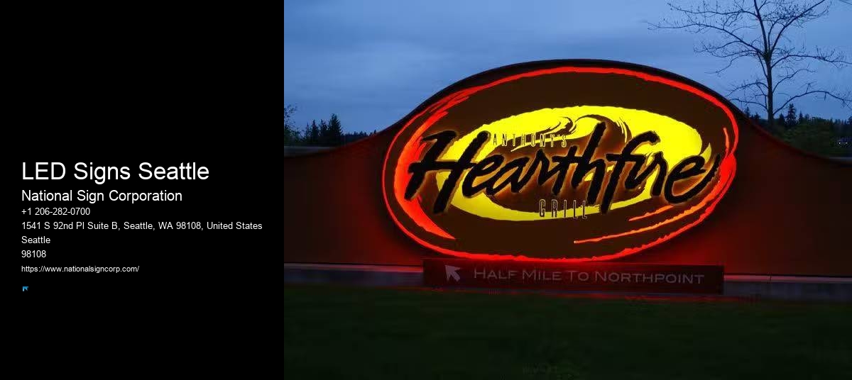 LED Signs Seattle 3D Sign Makers