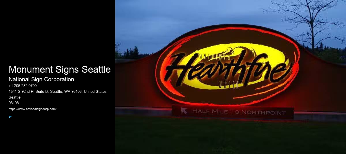 LED Signage Solutions Monument Signs Seattle