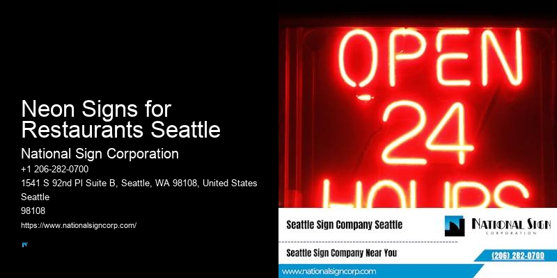 LED Message Boards Neon Signs for Restaurants Seattle