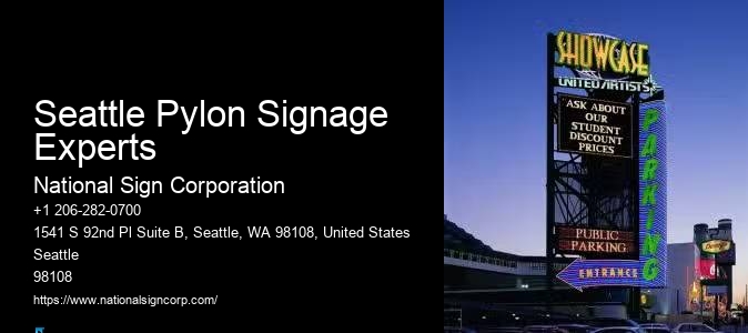 Logo Signs Seattle Pylon Signage Experts