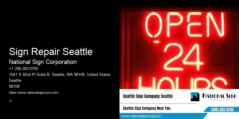 Neon Lighting for Restaurants Sign Repair Seattle