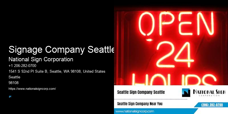 Indoor Wall Signs Signage Company Seattle