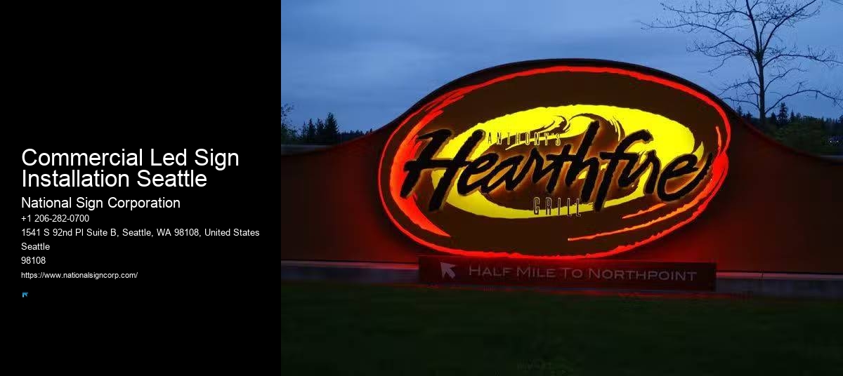 Custom Branding Experts Commercial Led Sign Installation Seattle