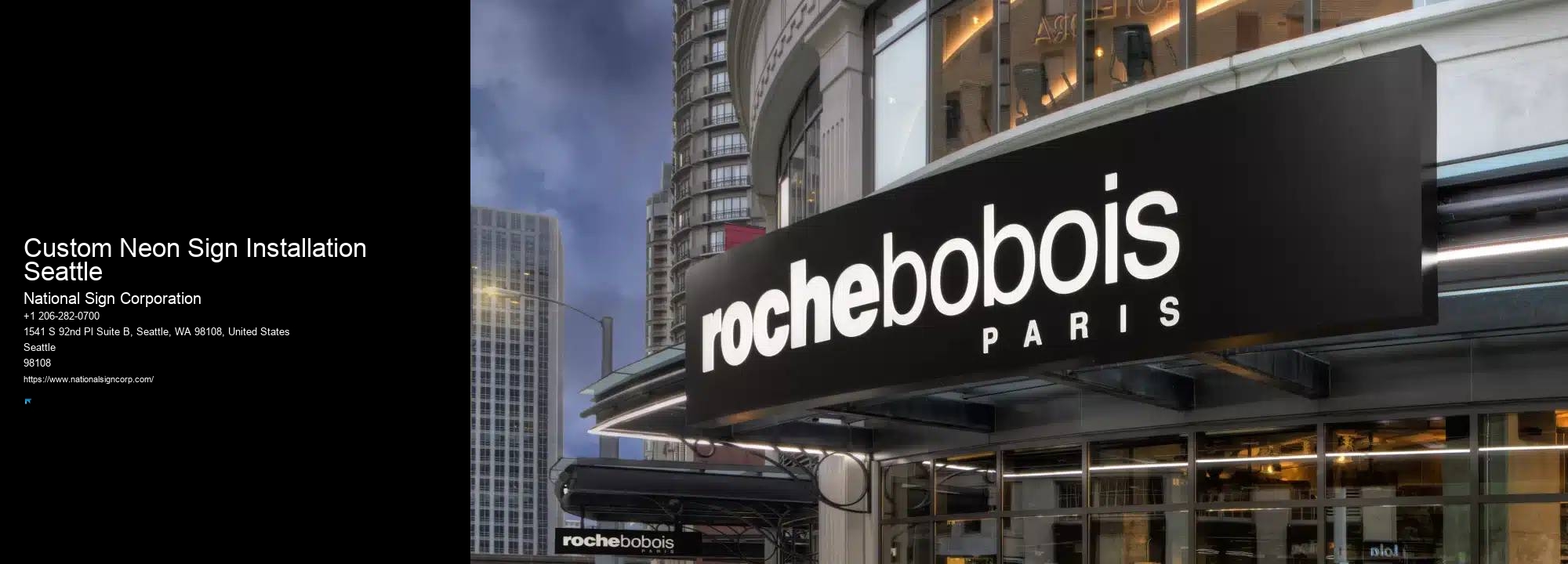 Affordable Led Signs Custom Neon Sign Installation Seattle