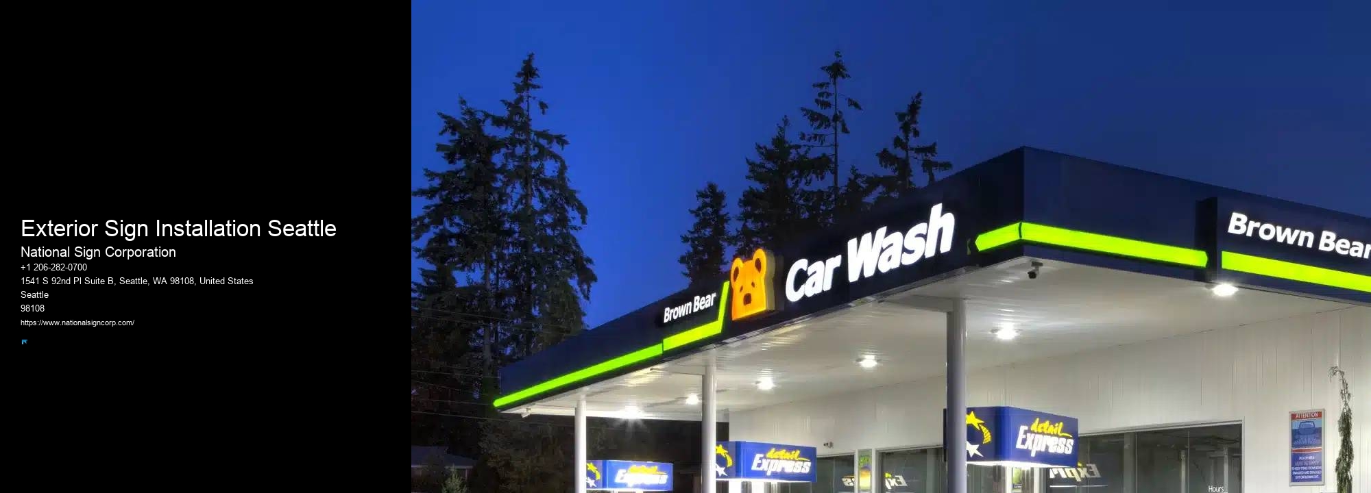 Hanging Directional Signs Exterior Sign Installation Seattle