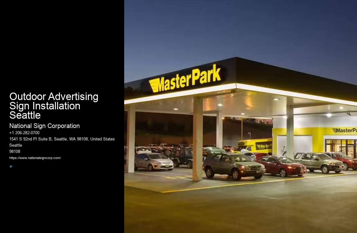 Vinyl Graphics Installation Outdoor Advertising Sign Installation Seattle