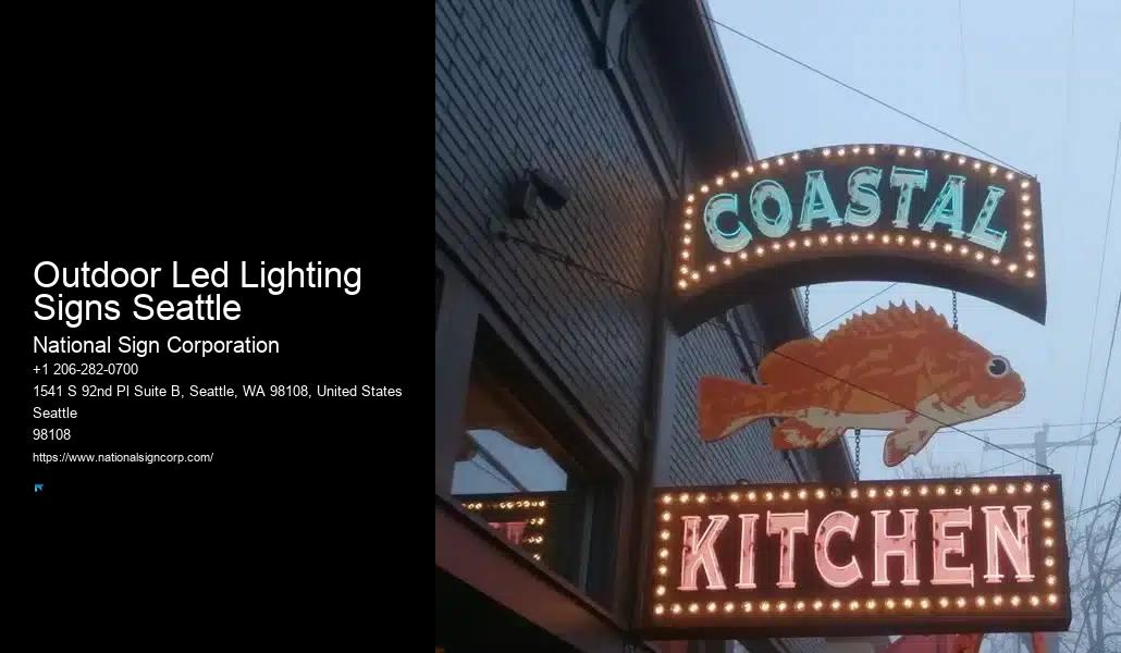 Reliable Energy-Efficient Sign Boards Outdoor Led Lighting Signs Seattle