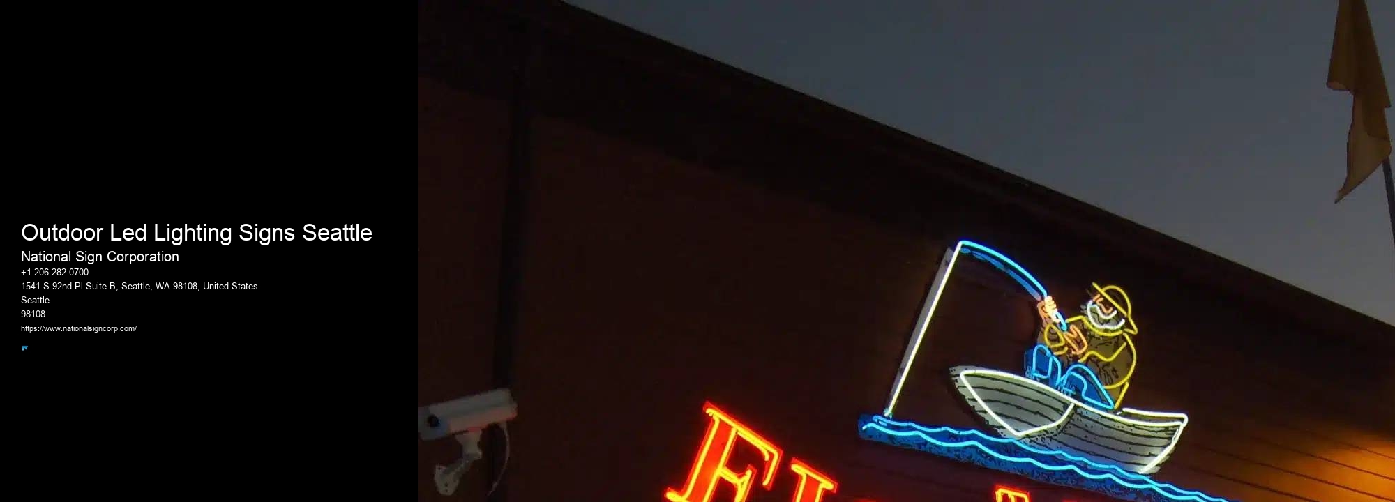 Specialty Sign Installation Outdoor Led Lighting Signs Seattle