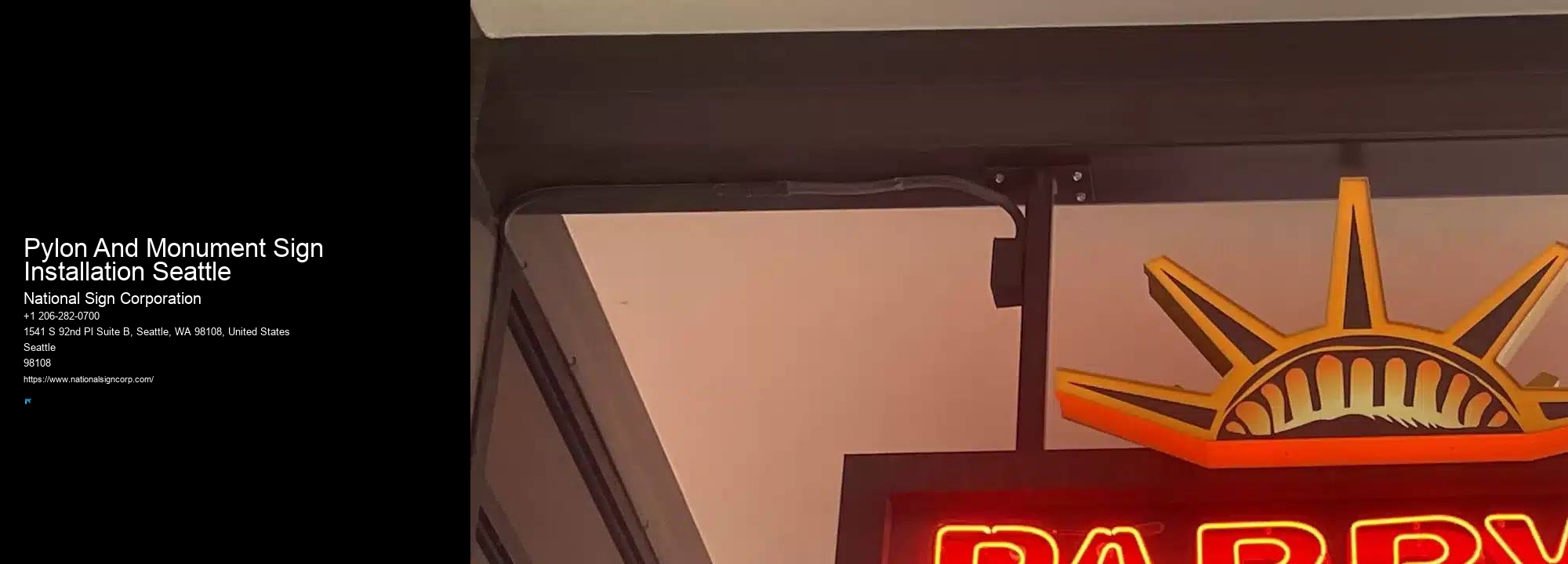 Durable Sign Installation Pylon And Monument Sign Installation Seattle Services