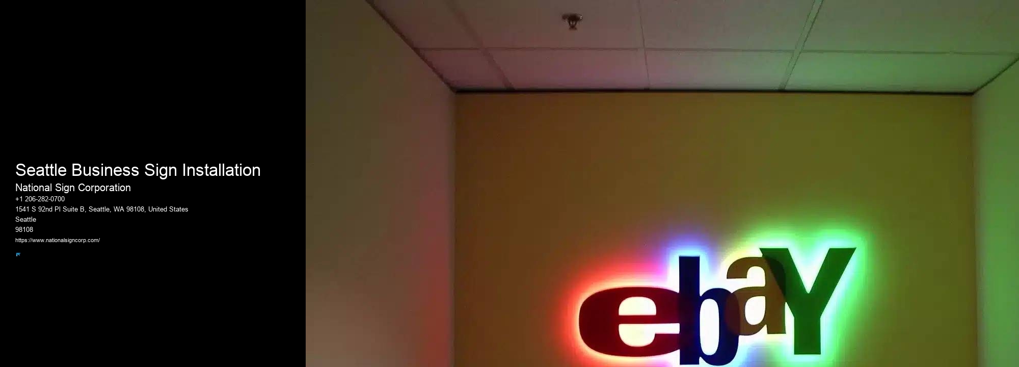 Top-Rated Custom Led Signs Seattle Business Sign Installation