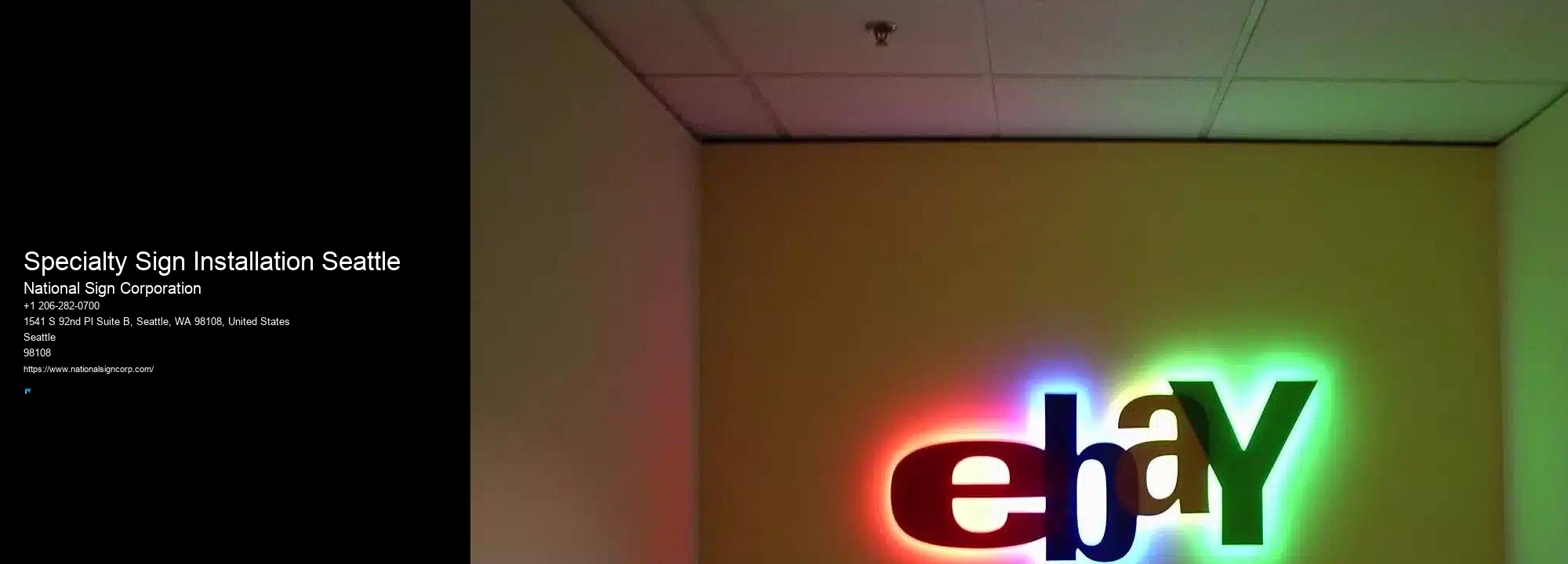Affordable Led Sign Boards Specialty Sign Installation Seattle
