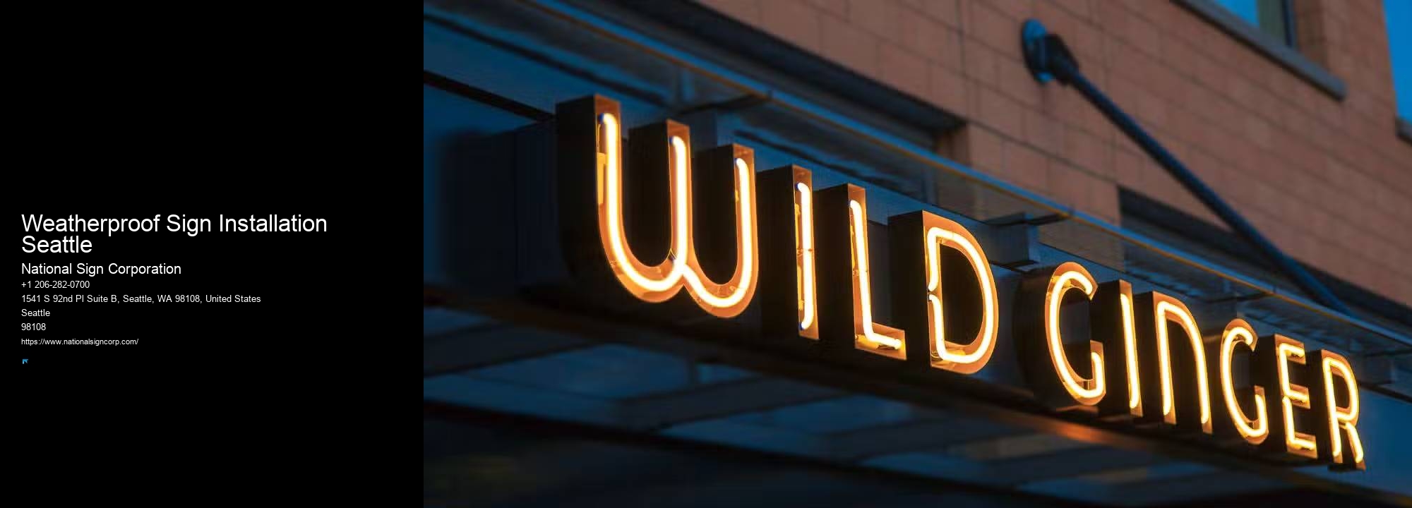 Commercial Monument Signs Weatherproof Sign Installation Seattle