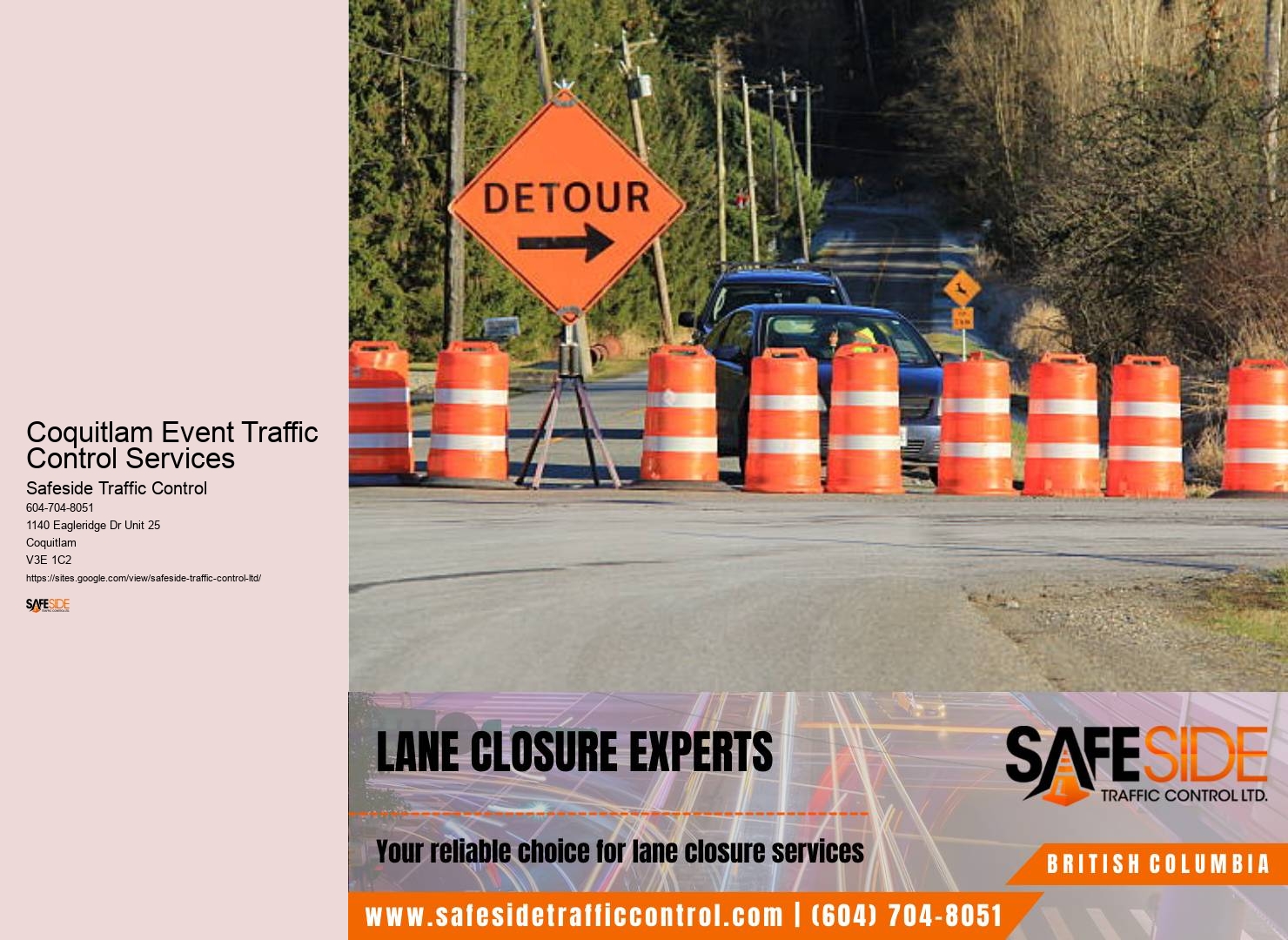 Coquitlam Event Traffic Control Services Road Work Safety Measures