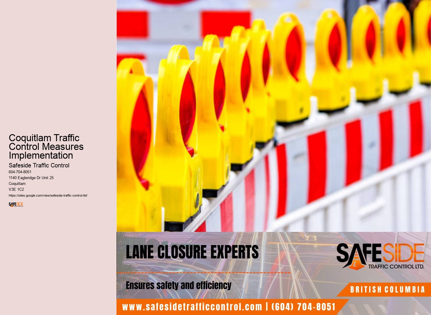 Expert Traffic Control Supervisor Team Coquitlam Traffic Control Measures Implementation