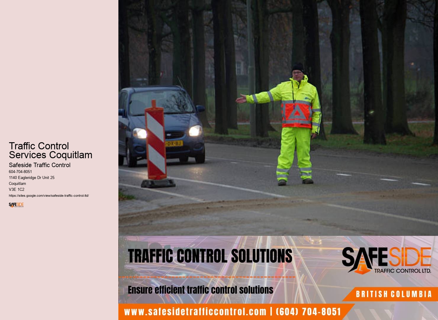 Roadside Barrier Installation Experts Traffic Control Services Coquitlam