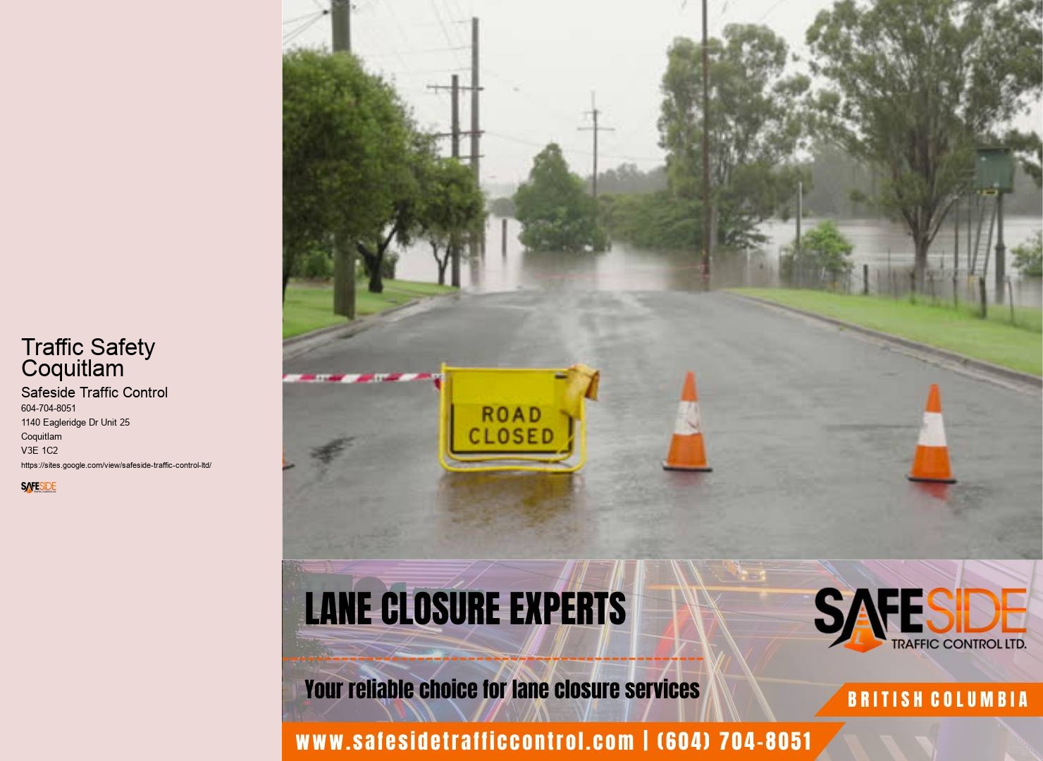Leading Work Zone Safety Consultancy Traffic Safety Coquitlam