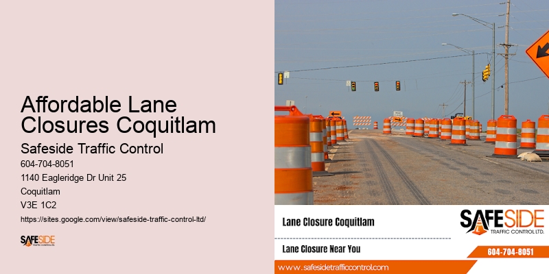 Event Road Flagging Affordable Lane Closures Coquitlam