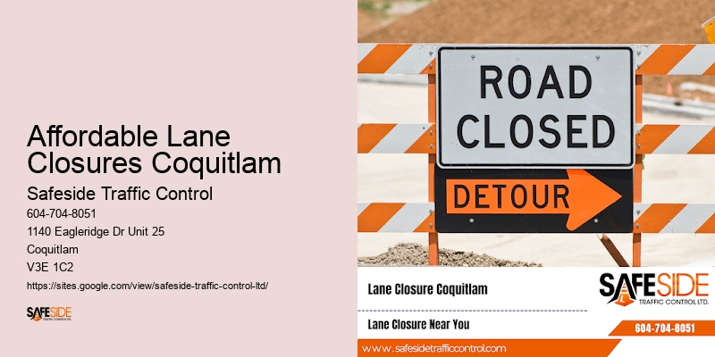 Affordable Lane Control Affordable Lane Closures Coquitlam