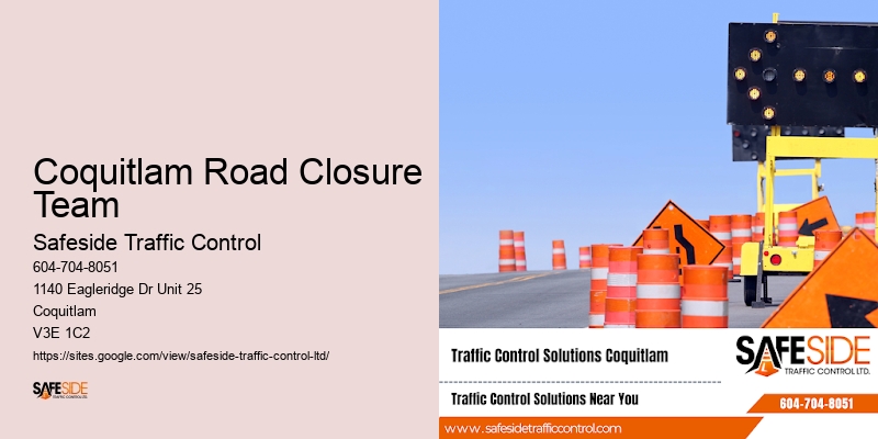 Coquitlam Road Closure Team Traffic Event Flaggers
