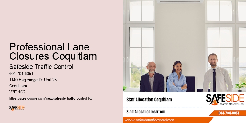Professional Lane Closures Coquitlam Traffic Controllers