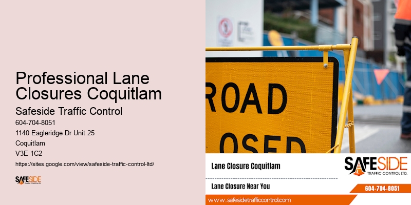 Road Traffic Controllers Professional Lane Closures Coquitlam