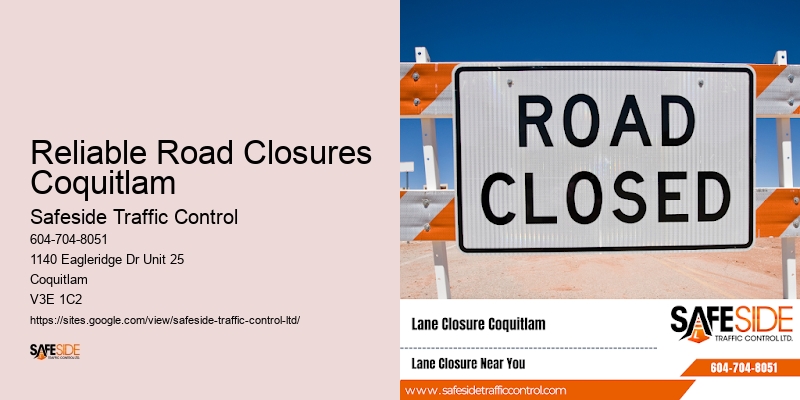 Local Traffic Control Reliable Road Closures Coquitlam