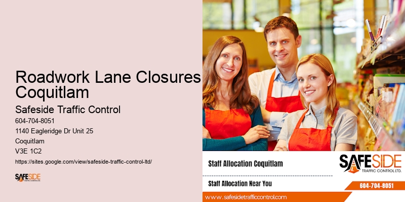 Quality Traffic Monitoring Roadwork Lane Closures Coquitlam
