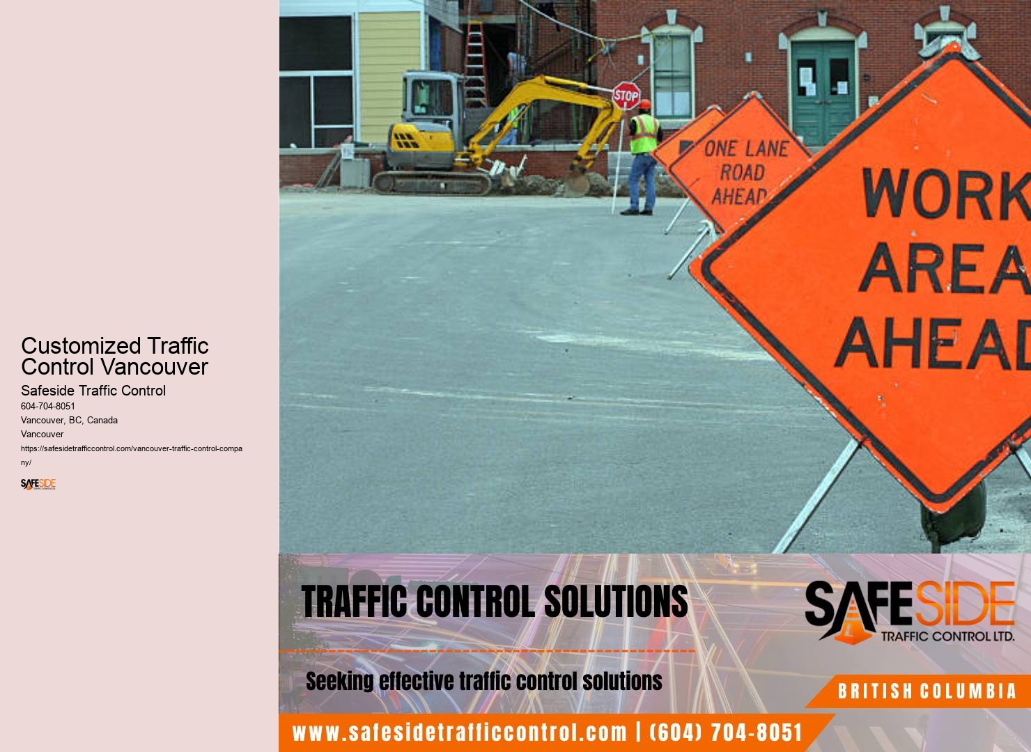 Traffic control flagging equipment rental Customized Traffic Control Vancouver