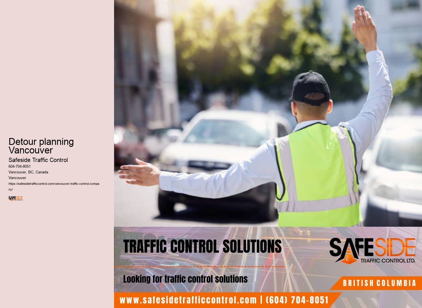 Trusted construction zones Detour planning Vancouver
