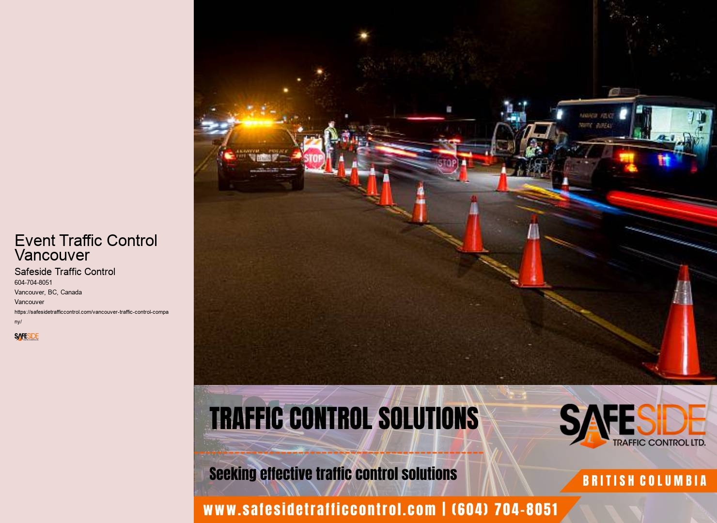 Event Traffic Control Vancouver traffic control courses