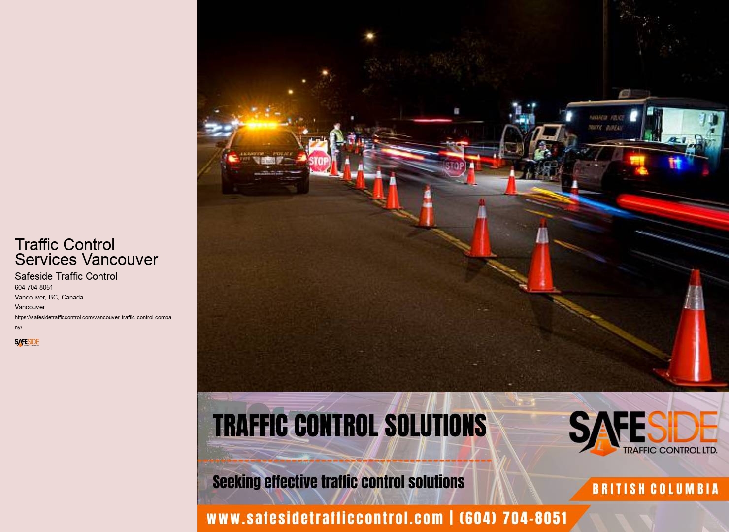 Traffic control company Traffic Control Services Vancouver