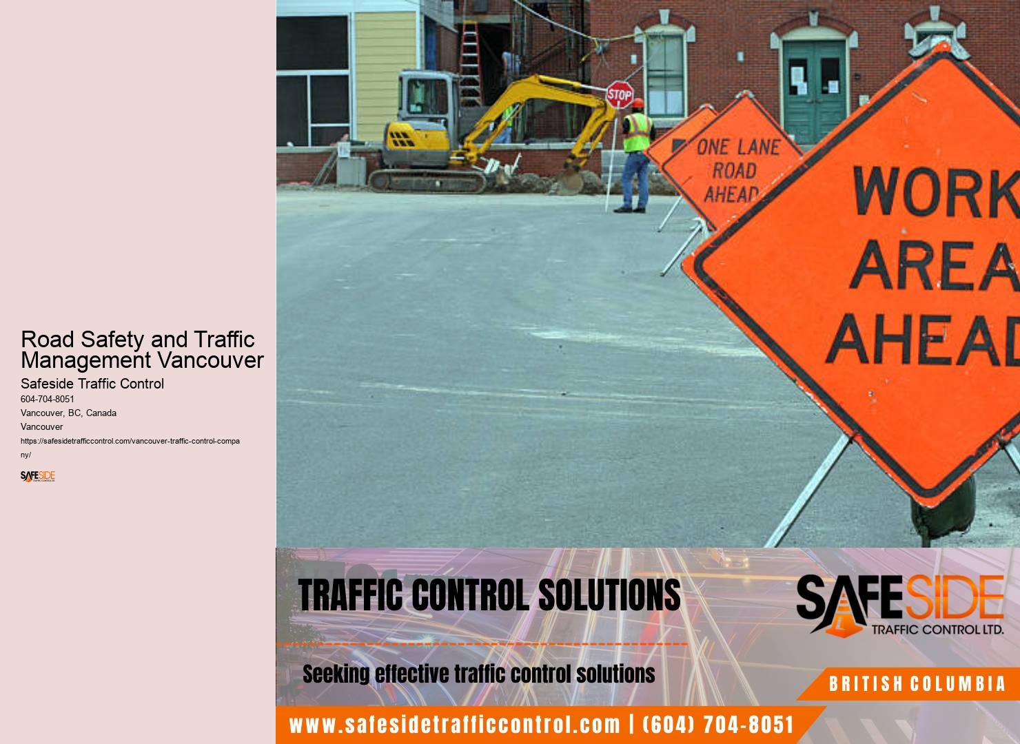 Accredited traffic control certification in Road Safety and Traffic Management Vancouver