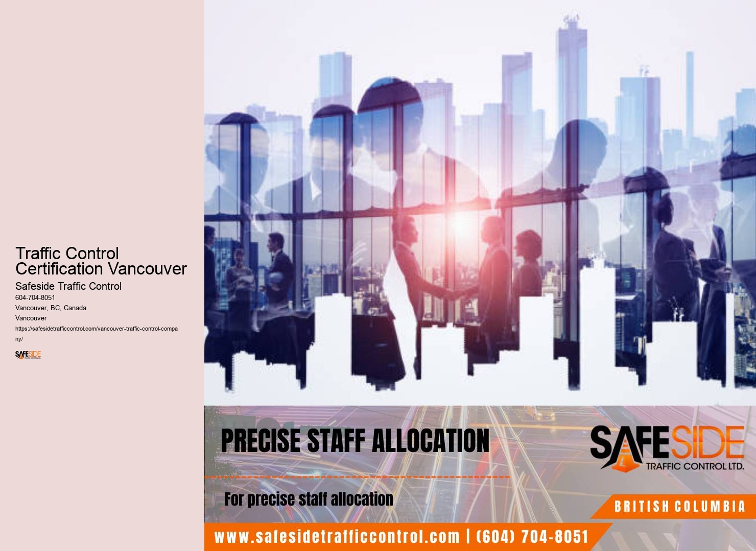 Certified Traffic Controllers Traffic Control Certification Vancouver