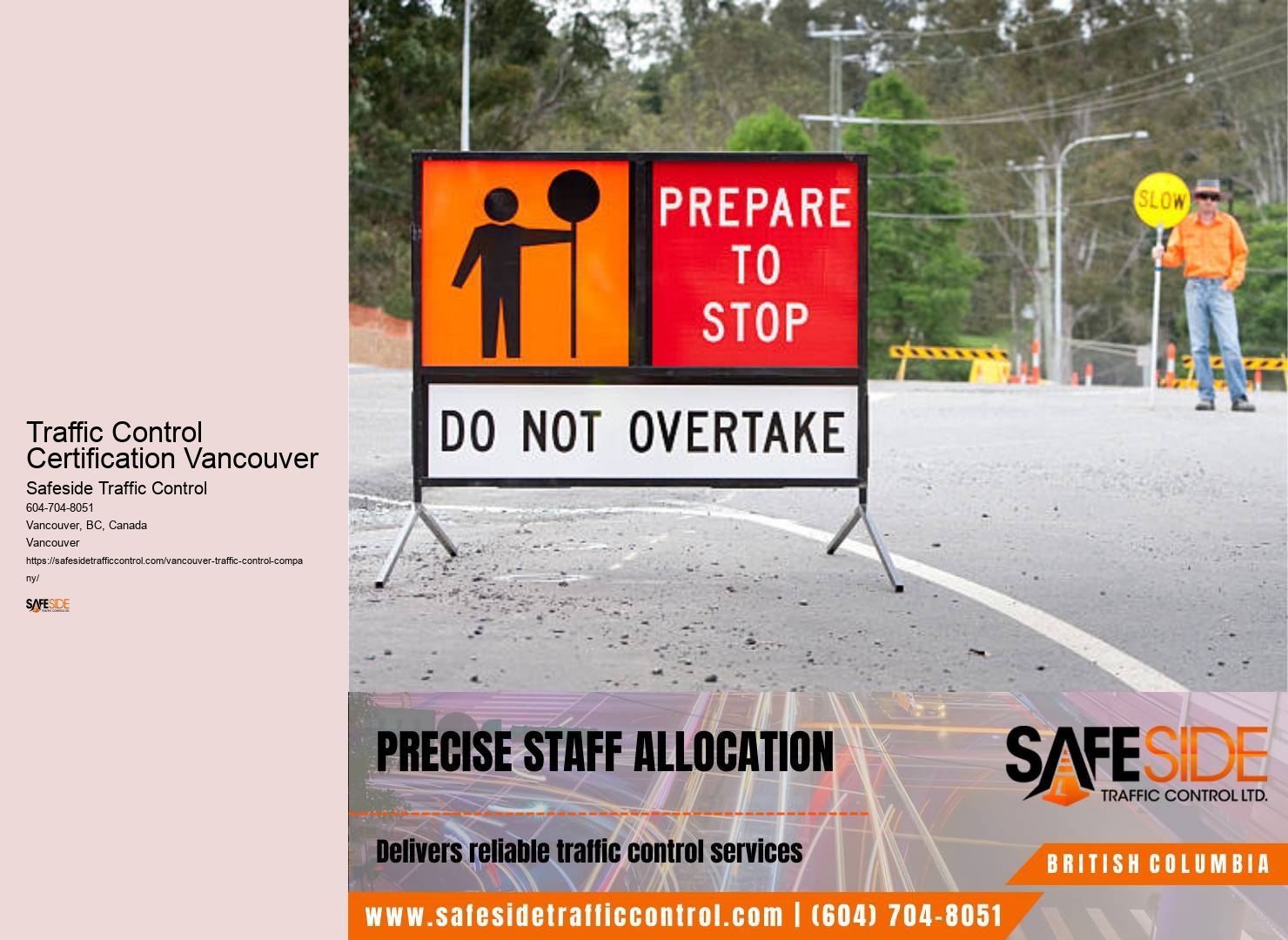 Traffic Control Certification Vancouver traffic safety specialists
