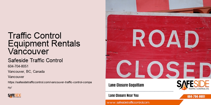 Traffic Control Equipment Rentals Vancouver